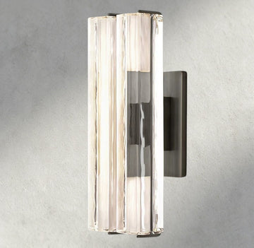 Audubon Crystal Double Sconce-Jecanoli