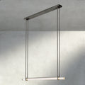 Audubon Crystal Linear Single Bar Chandelier-Jecanoli