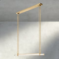 Audubon Crystal Linear Single Bar Chandelier-Jecanoli