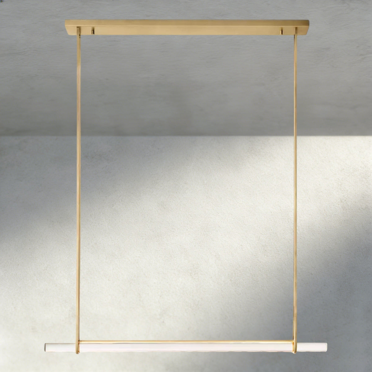 Audubon Crystal Linear Single Bar Chandelier-Jecanoli