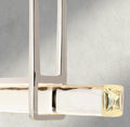 Audubon Crystal Linear Single Bar Chandelier-Jecanoli