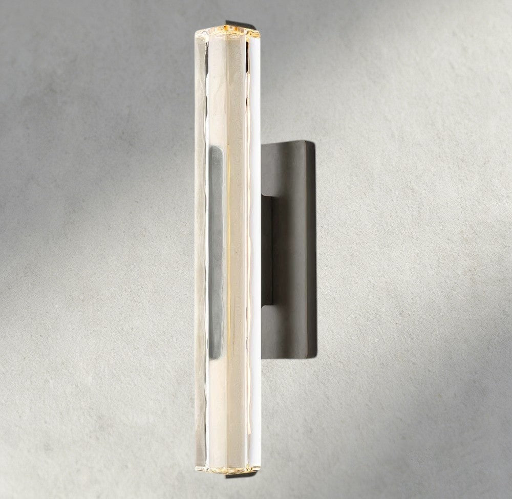 Audubon Crystal Single Sconce-Jecanoli