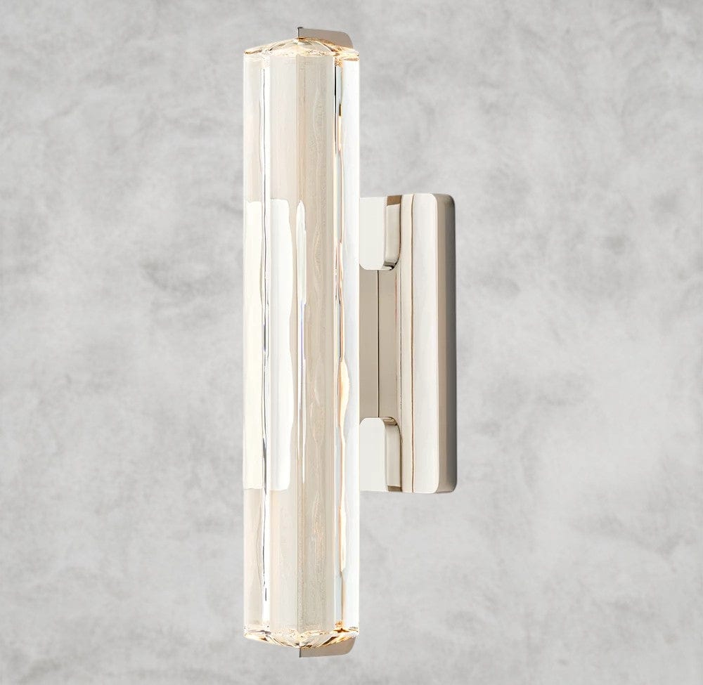 15" / Brass Audubon Crystal Single Sconce