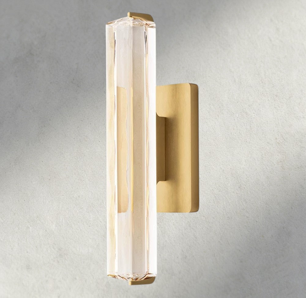 Audubon Crystal Single Sconce-Jecanoli