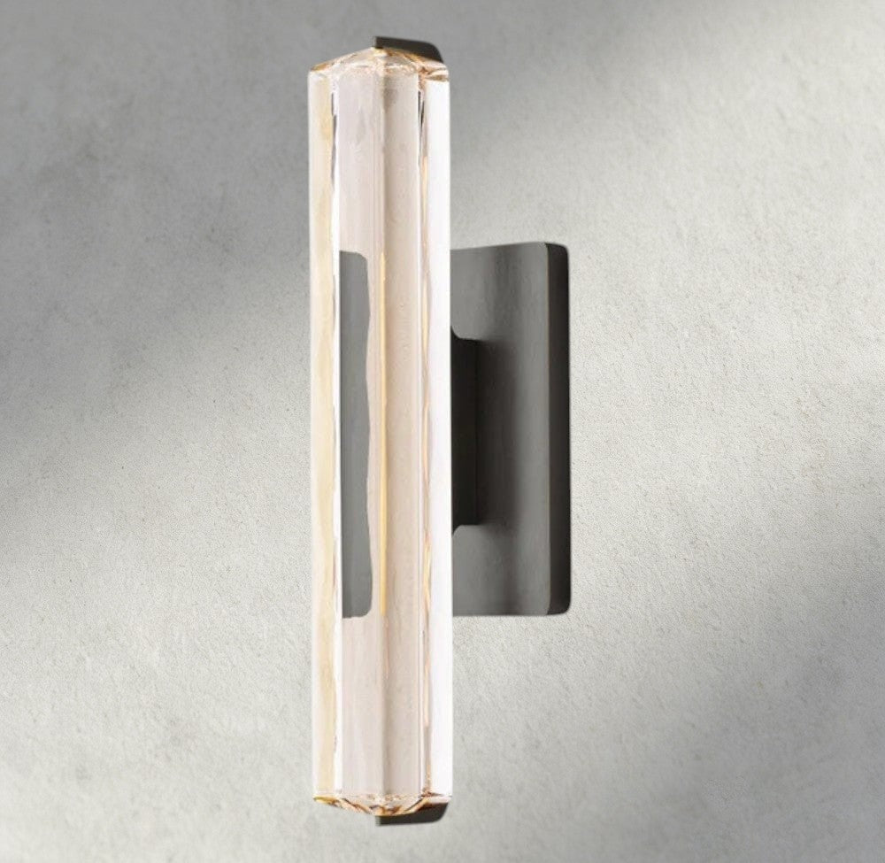 Audubon Crystal Single Sconce-Jecanoli