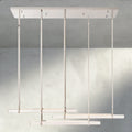 Audubon Crystal Triple Bar Linear Chandelier 60