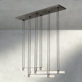 Audubon Crystal Triple Bar Linear Chandelier 60