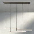 Audubon Crystal Triple Bar Linear Chandelier 60