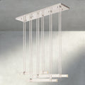 Audubon Crystal Triple Bar Linear Chandelier 60