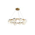 Austen Alabaster Chandelier - 6 heads D 60cm x H 15cm / ∅ 23.6″ x H 5.9″Brass＆WhiteJecanoli
