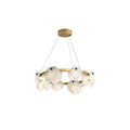 Austen Alabaster Chandelier - 6 heads D 60cm x H 15cm / ∅ 23.6″ x H 5.9″Brass＆WhiteJecanoli