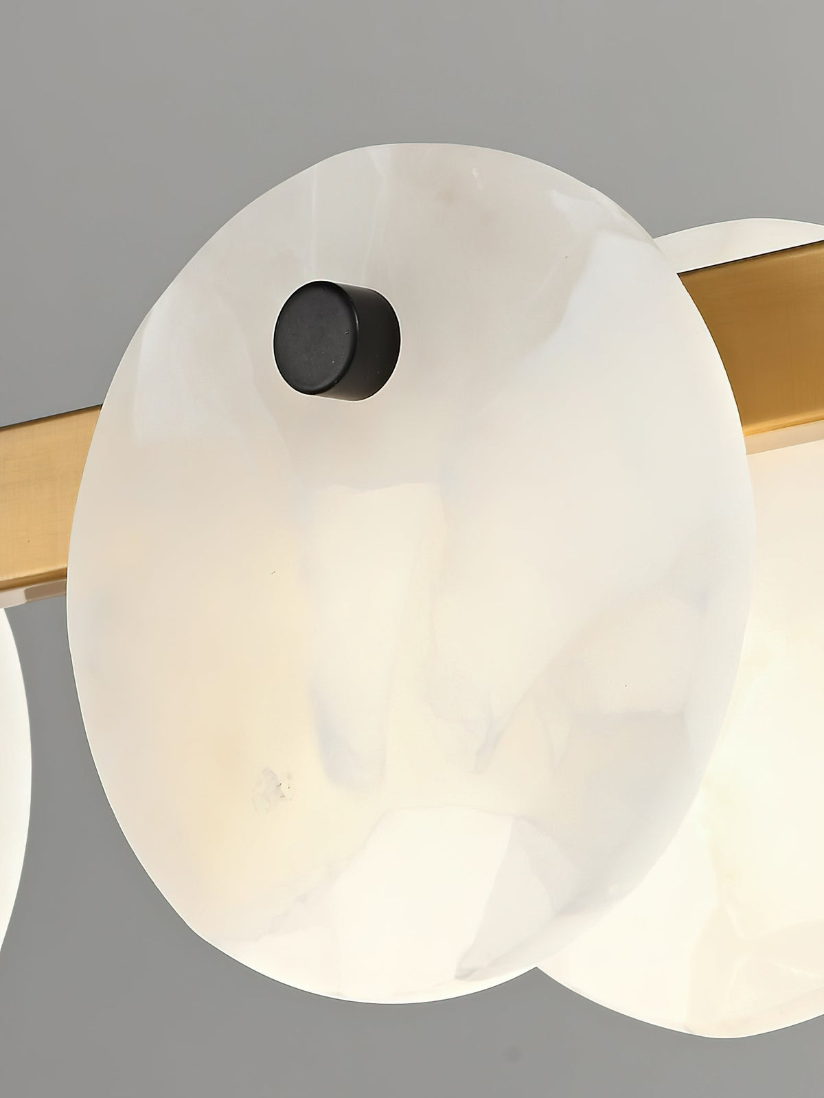 Austen Alabaster Chandelier - 6 heads D 60cm x H 15cm / ∅ 23.6″ x H 5.9″Brass＆WhiteJecanoli