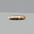 Avalon Alabaster Round Chandelier - 39.4″Dia x 59″HCopperWarm White-Jecanoli