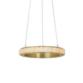 Avalon Alabaster Round Chandelier - 31.5″Dia x 59″HBlackWarm White-Jecanoli