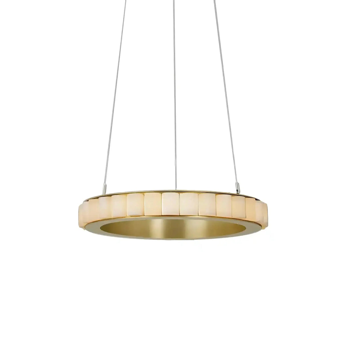 Avalon Alabaster Round Chandelier - 31.5″Dia x 59″HBlackWarm White-Jecanoli