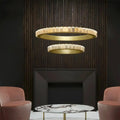 Avalon Alabaster Round Chandelier - 31.5″Dia x 59″HCopperWarm White-Jecanoli