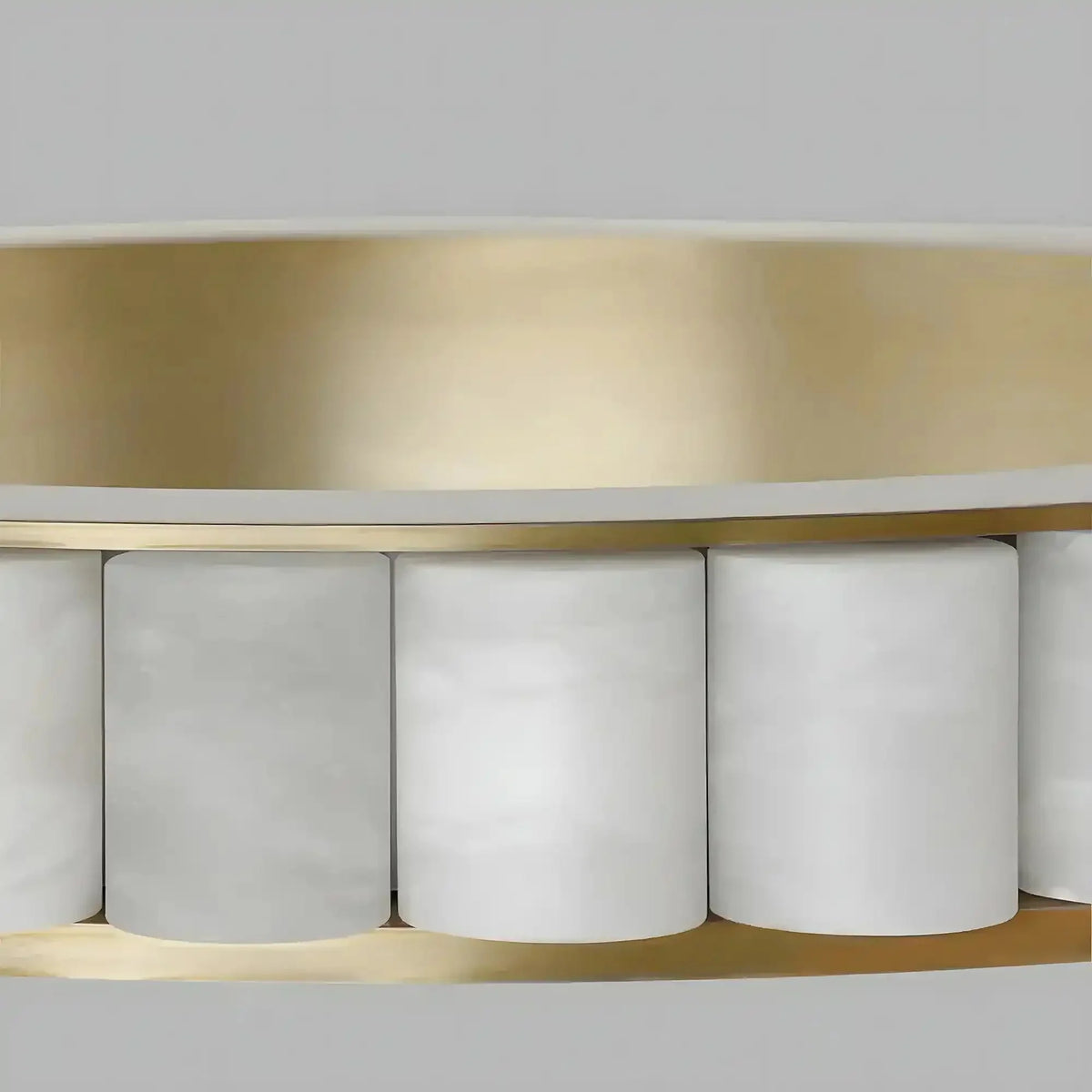 Avalon Alabaster Round Chandelier - 23.6″Dia x 59″HBlackWarm White-Jecanoli