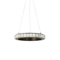 Avalon Alabaster Round Chandelier - 15.7″Dia x 59″HBlackWarm White-Jecanoli
