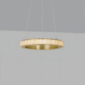 Avalon Alabaster Round Chandelier - 31.5″Dia x 59″HBlackWarm White-Jecanoli