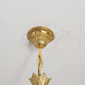 35 Inch Linear Chandelier Antique Copper and Crystal Kitchen Island Chandelier-铜灯-Jecanoli