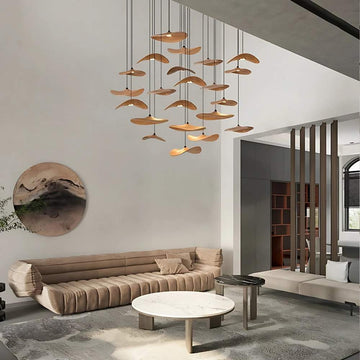 Bidi Multi Light Pendant Chandelier-Jecanoli