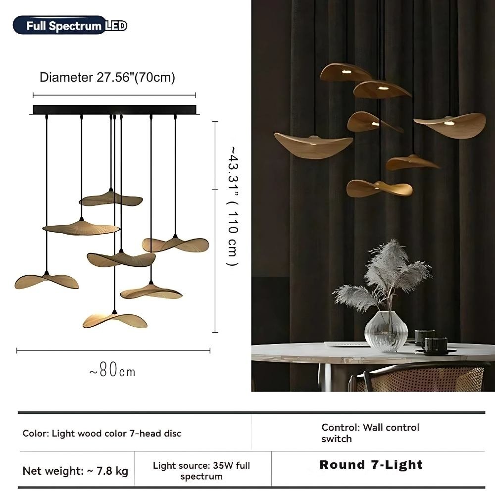 Bidi Multi Light Pendant Chandelier-Jecanoli