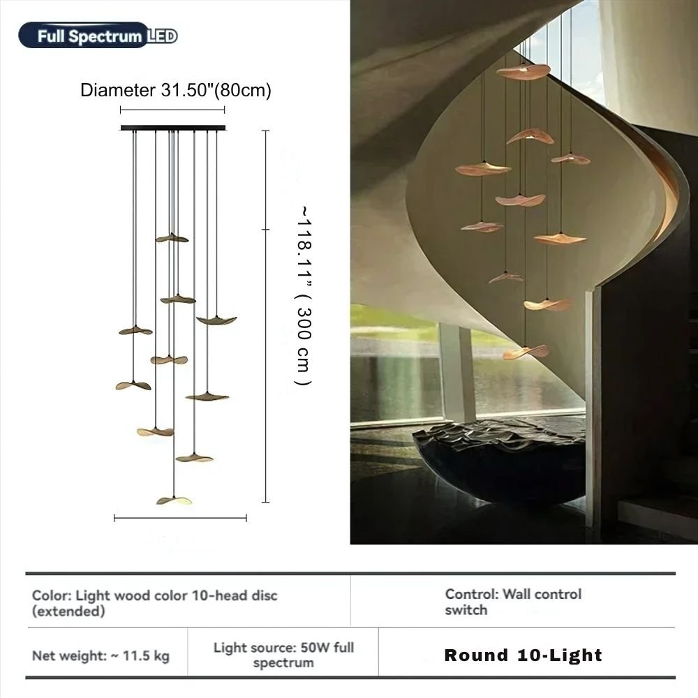 Bidi Multi Light Pendant Chandelier-Jecanoli