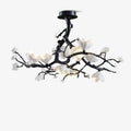 Black Branch Copper Tree Chandelier-Jecanoli