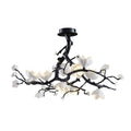 Black Branch Copper Tree Chandelier-Jecanoli