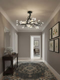Black Branch Copper Tree Chandelier-Jecanoli
