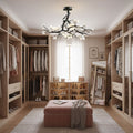 Black Branch Copper Tree Chandelier-Jecanoli