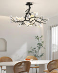 Black Branch Copper Tree Chandelier-Jecanoli
