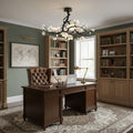 Black Branch Copper Tree Chandelier-Jecanoli