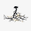Black Branch Copper Tree Chandelier-Jecanoli