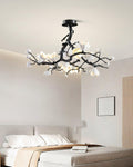 Black Branch Copper Tree Chandelier-Jecanoli