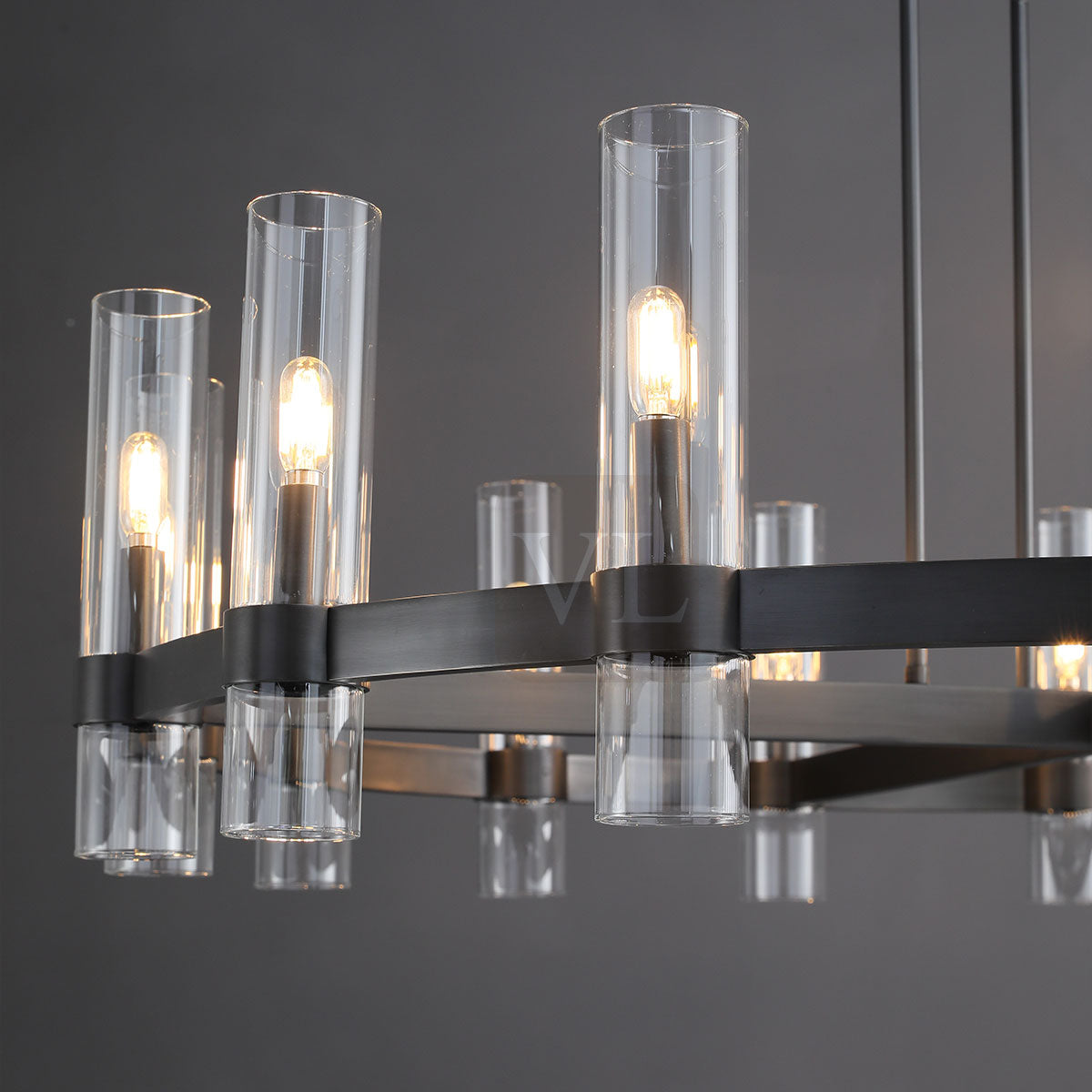 Ravion Glass Round Chandelier