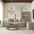 Bonitai Chandelier- Silver in clear by Blush Lighting