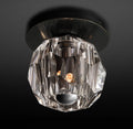 Boule De Clear Crystal Ball Flush Mount-Jecanoli