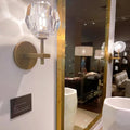 Boule De Clear Crystal Grand Wall Sconce-Jecanoli