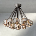 Boule De Clear/ Smoke Cristal Flushmount 24