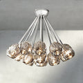 Boule De Clear/ Smoke Cristal Flushmount 24