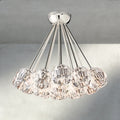 Boule De Clear/ Smoke Cristal Flushmount 24