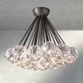 Boule De Clear/ Smoke Cristal Flushmount 24