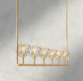 Boule De Cristal Clear Glass Linear Chandelier 48