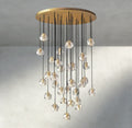 Boule De Cristal Clear/ Smoke Glass Round Cluster Chandelier 14
