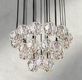 Boule De Cristal Clear/ Smoke Glass Round Cluster Chandelier 14