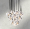 Boule De Cristal Clear/ Smoke Glass Round Cluster Chandelier 14