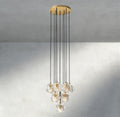 Boule De Cristal Clear/ Smoke Glass Round Cluster Chandelier 14
