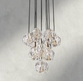 Boule De Cristal Clear/ Smoke Glass Round Cluster Chandelier 14
