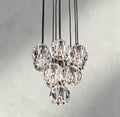Boule De Cristal Clear/ Smoke Glass Round Cluster Chandelier 14